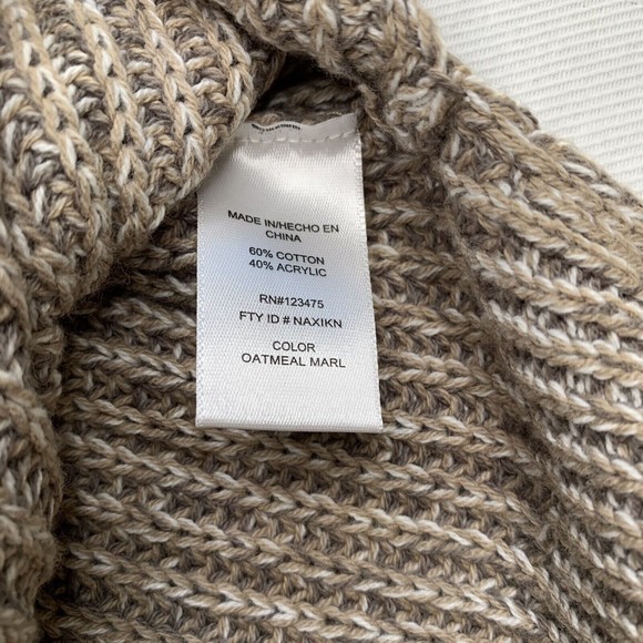 Ellen Tracy Ladies' Comfy Roll Neck Sweater Size XXL Oatmeal Marl Beige - Picture 11 of 12